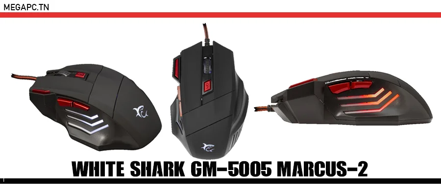  White Shark MOUSE GM-5005 MARCUS-2 prix tunisie