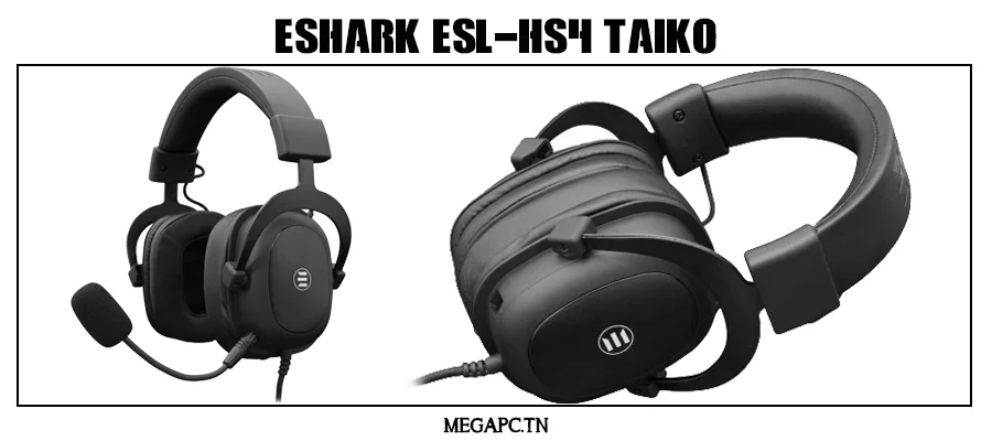 MICRO CASQUE GAMER ESHARK ESL-HS4 TAIKO / NOIR prix tunisie