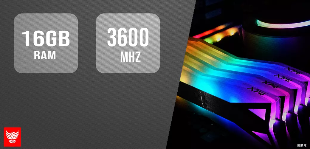 XPG SPECTRIX DT60 RGB 16GB (2x8GB) DDR4 3600MHz CL16 GREY PRIX TUNISIE 
