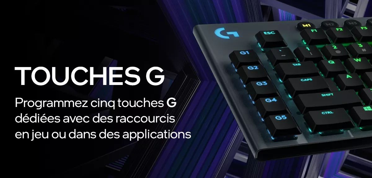 Clavier Gaming - LOGITECH G - G915 LIGHTSPEED - TACTILE SWITCH - Clavier  mécanique gaming - La Poste