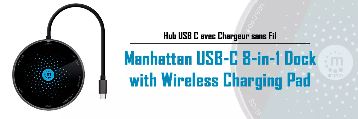 Hub USB C avec Chargeur sans Fil