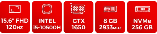  gtx 1650 pc portable