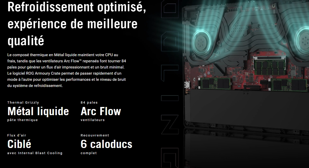 refroidisseur ASUS ROG Zephyrus M16