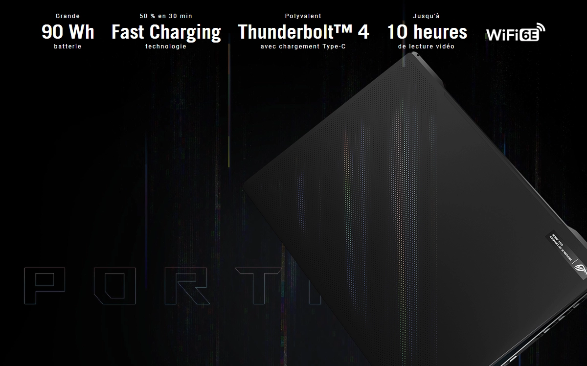 PC Portable ASUS ROG Zephyrus M16- thunderbolt