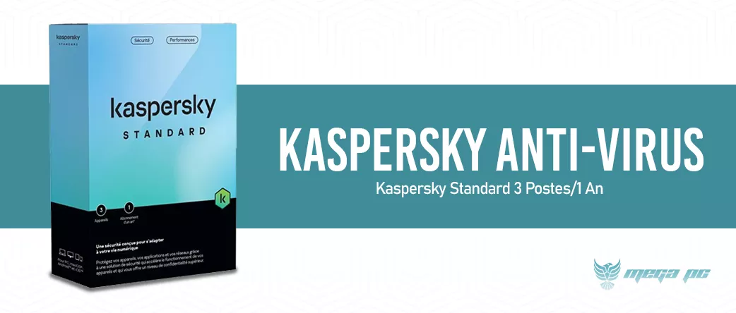 KASPERSKY STANDARD 3 POSTES/1 AN | mega pc