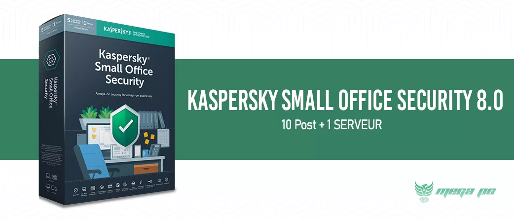 KASPERSKY SMALL OFFICE SECURITY 8.0, 10 Post + 1 SERVEUR | MEGA PC 
