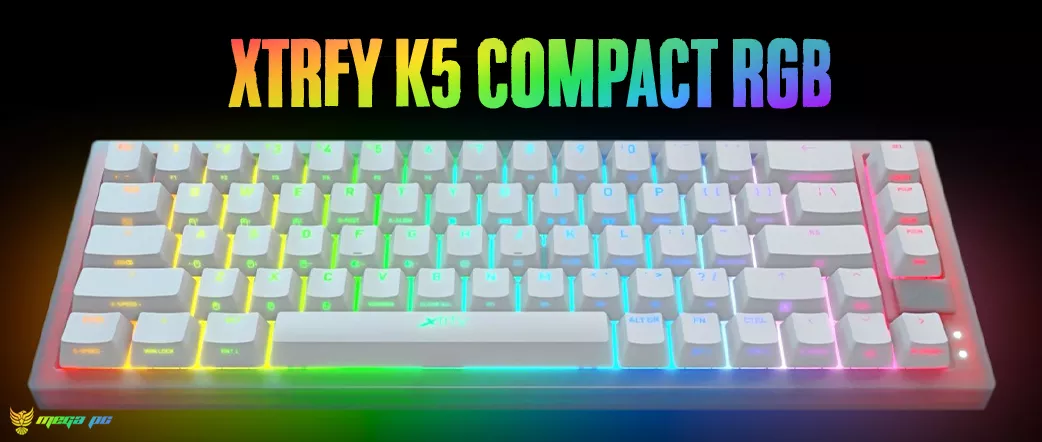Clavier Mécanique XTRFY K5 RGB Compact -TRANSPARENT BLANC