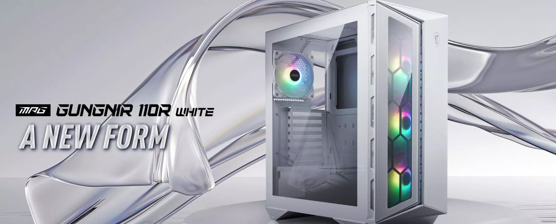Boîtier PC - MSI - MPG GUNGNIR 110R White - Blanc (306-7G10W21-W57) :  : Informatique