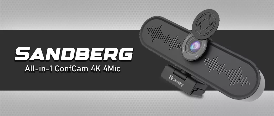 SANDBERG All-in-1 ConfCam 4K 4Mic  | mega pc 