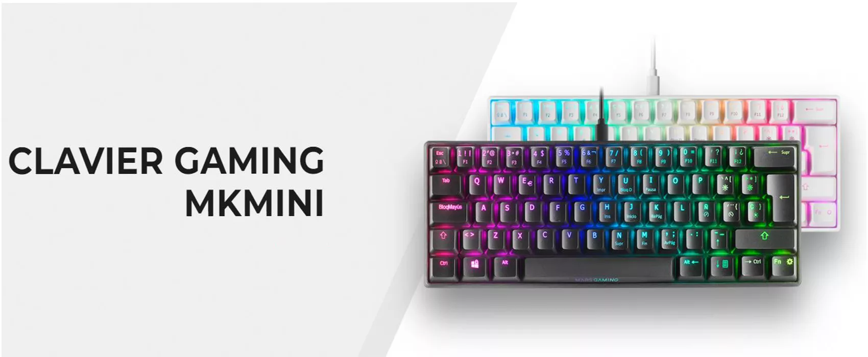 Mars Gaming MKMINIRFR, Clavier Mécanique Ultra-compact, Full RGB Chroma,  Switch OUTEMU PRO Red, Noir, French Language : : Jeux vidéo
