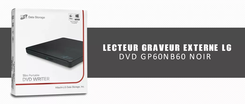 Prix Graveur DVD externe LG Slim USB - Technopro Tunisie