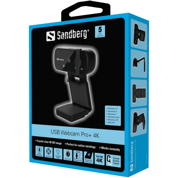 SANDBERG WEBCAM PRO+ 4K USB