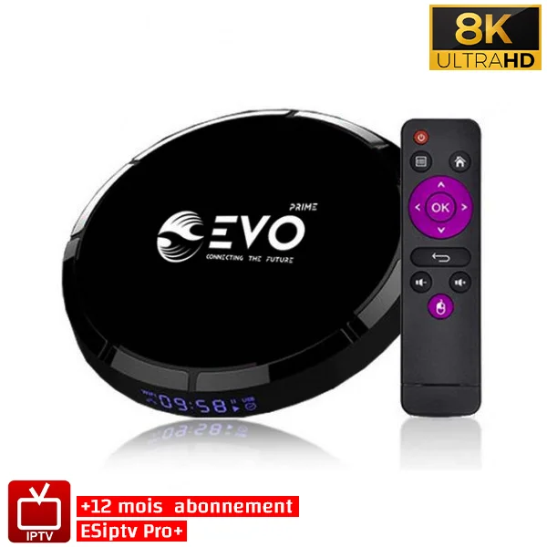 EVO Prime, Récepteur Android, Smart TV, IPTV Tunisie