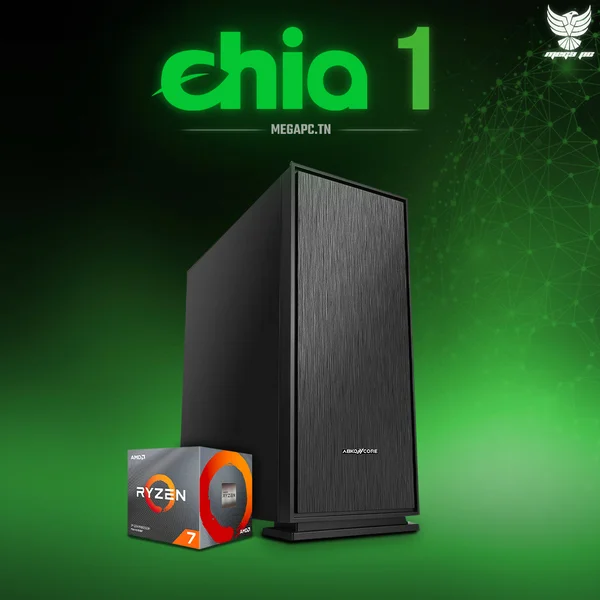 CHIA 1 - Ryzen 7 3700X | GT 1030 | 16GB | 1TB NVME | 6TB HDD