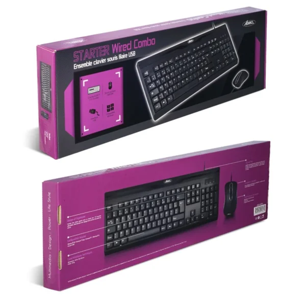 ADVANCE Starter Combo Clavier+Souris Wired