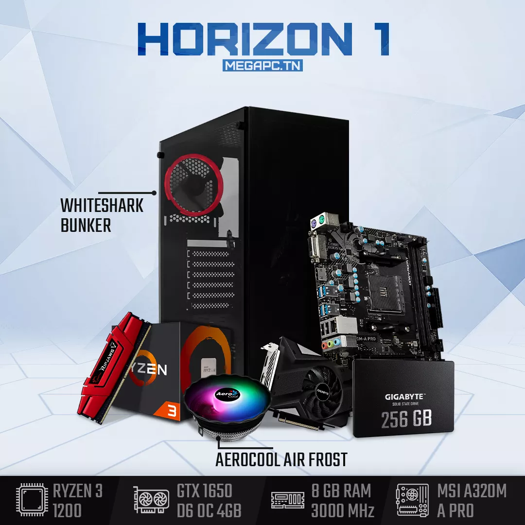 HORIZON 1 | RYZEN 3 1200 | GTX 1650 OC | 8 GB
