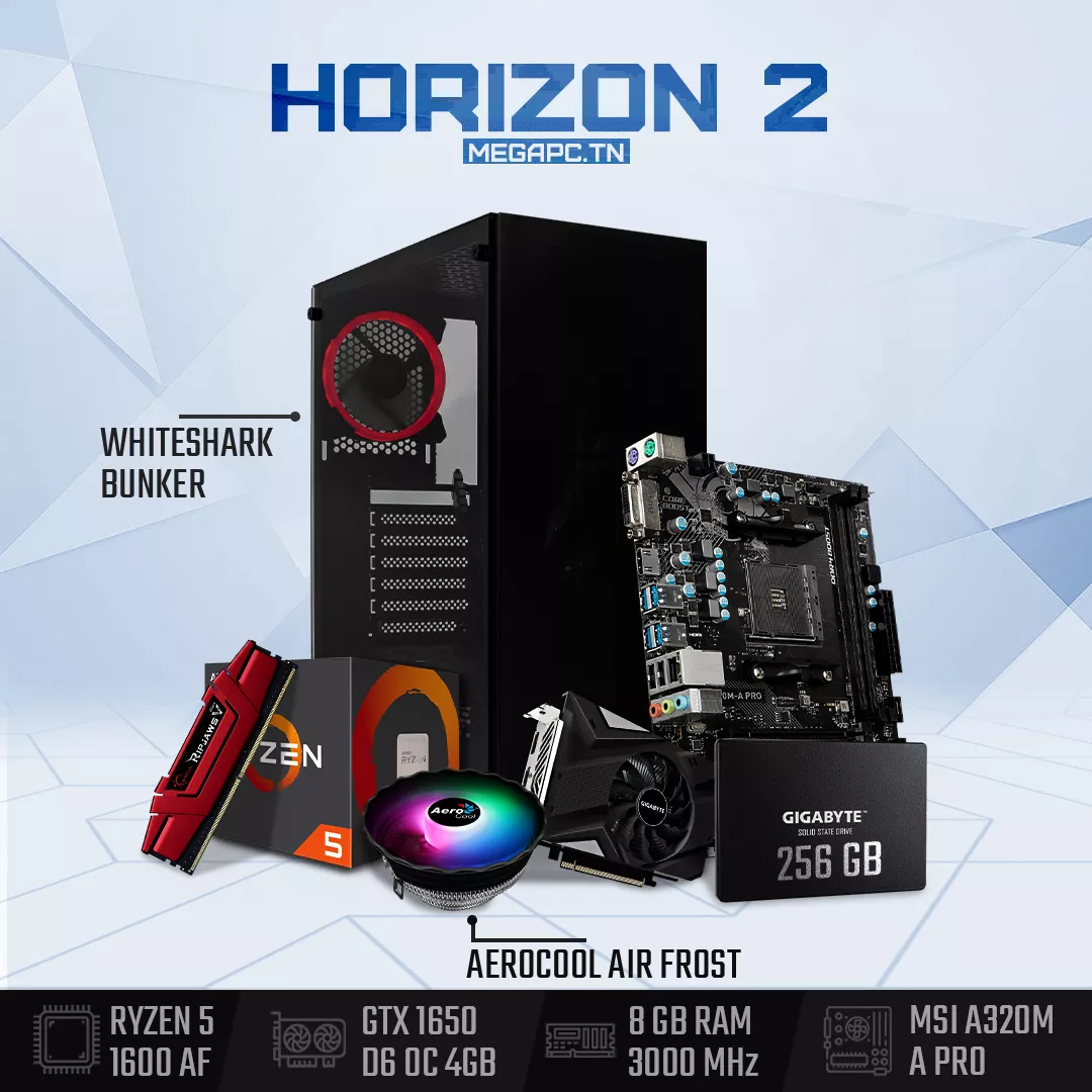 HORIZON 2 | RYZEN 5 1600 AF | GTX 1650 OC | 8 GB