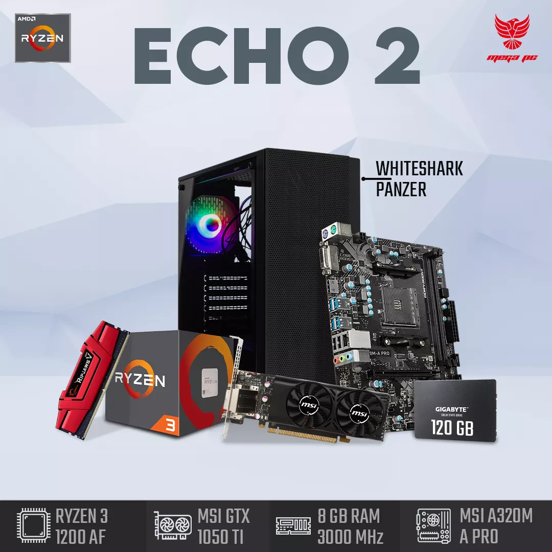 ECHO 2 | RYZEN 3 1200 | MSI GTX 1050TI | 8GB