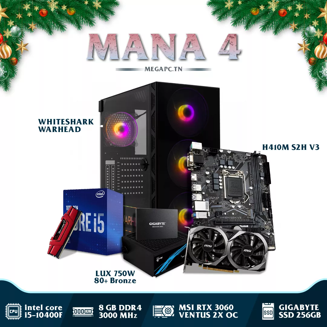 MANA 4 | Intel Core i5-10400F | RTX 3060 VENTUS 2X OC | 8GB