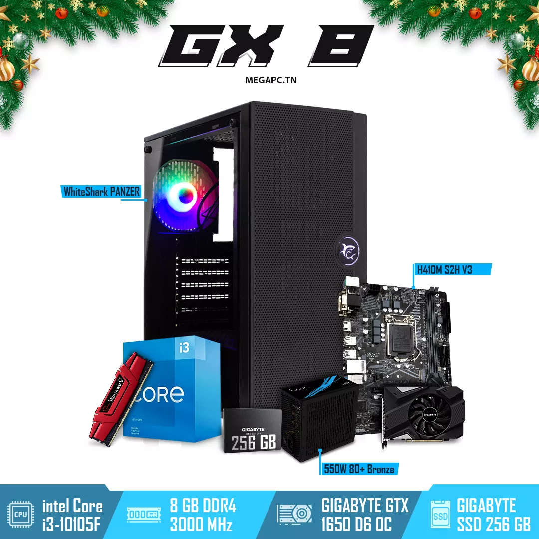 GX 8 | i3-10105F | GTX 1650 D6 OC | 8GB