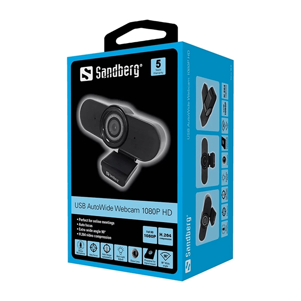 SANDBERG WEBCAM 1080P USB AUTOWIDE