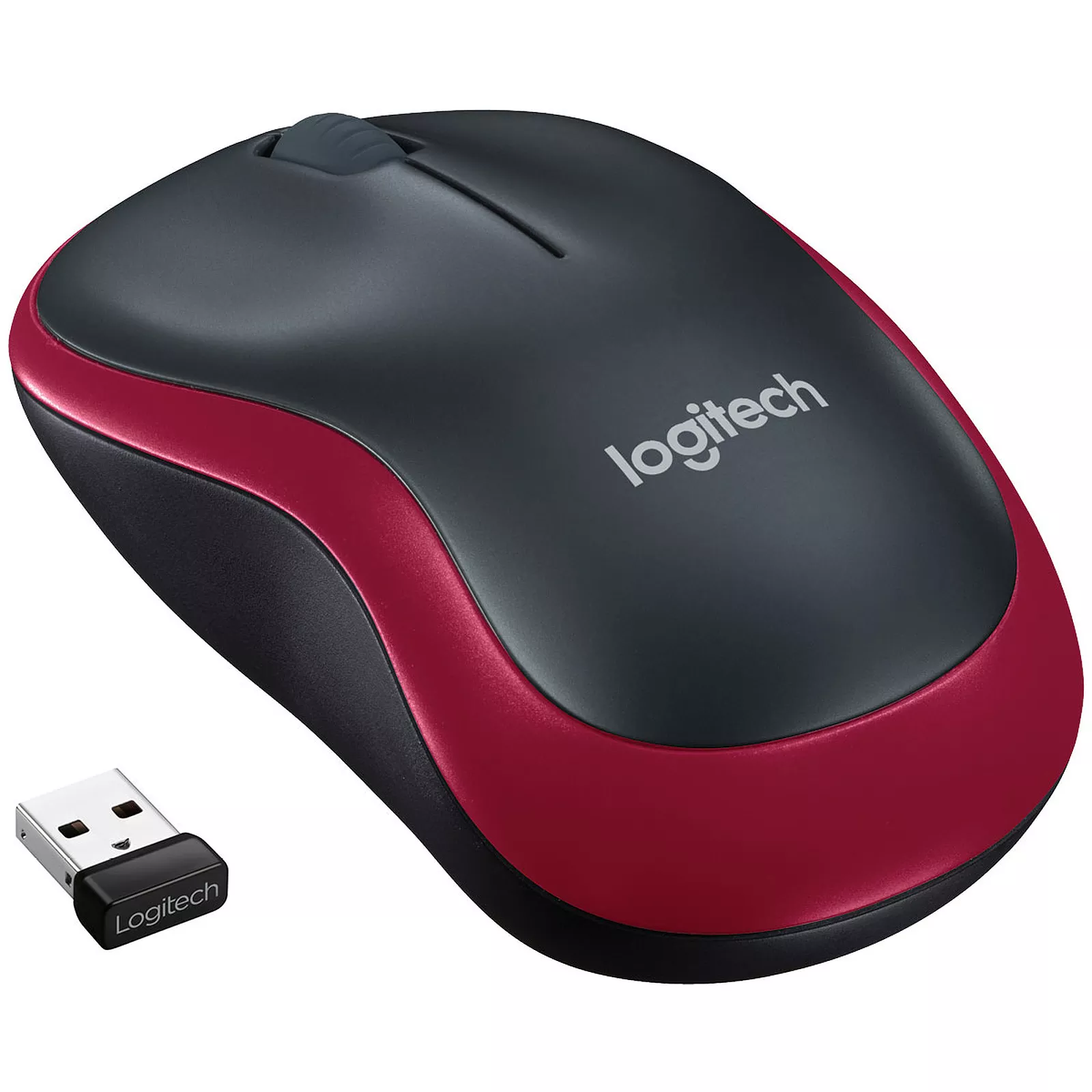 Logitech M185 Wireless Mouse (Rouge)
