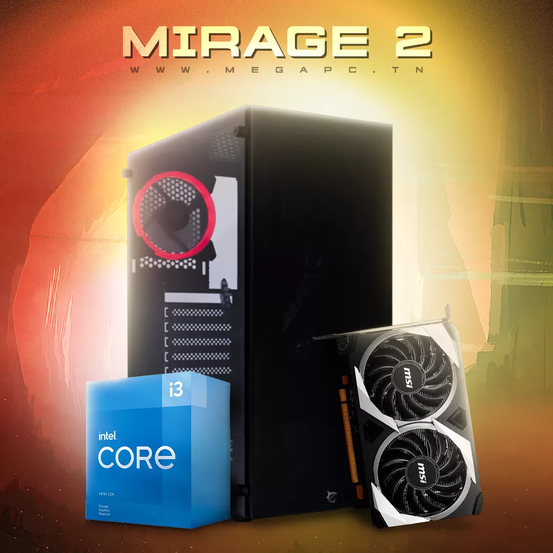 Mirage 2 | i3-10105F | MSI Radeon RX 6600 MECH 2X 8G | 8GB RAM