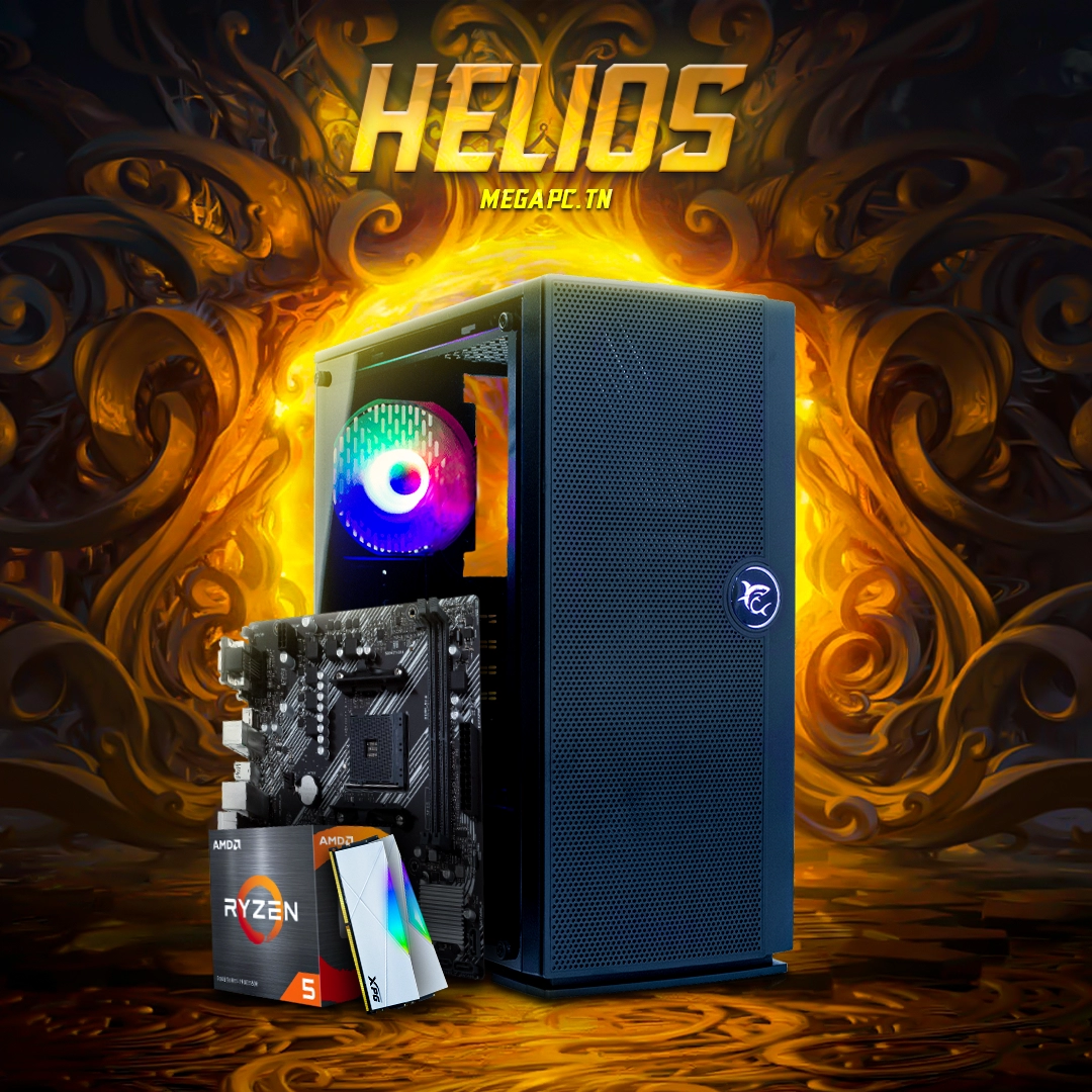 Helios | RYZEN 5 5600G | 16GB Ram RGB | NVMe 500GB