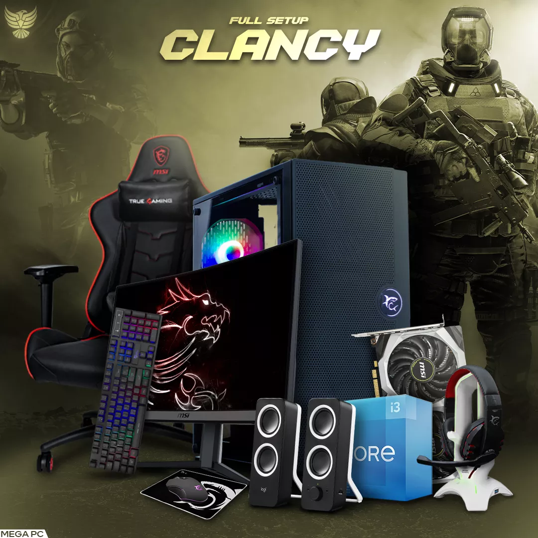 Full SETUP Clancy | i3-10105F | GTX 1660 SUPER OC | 8GB Ram