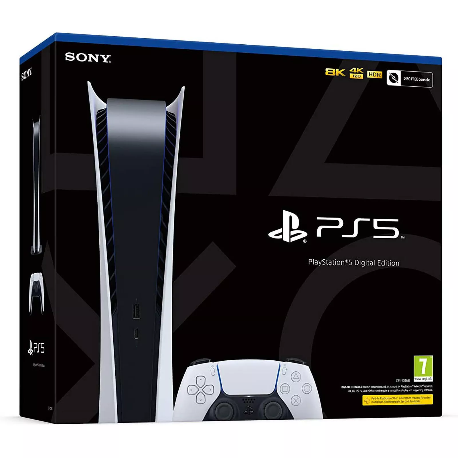 Sony PlayStation 5 Edition Digital + 1 Manette + Sony Pulse 3D Wireless