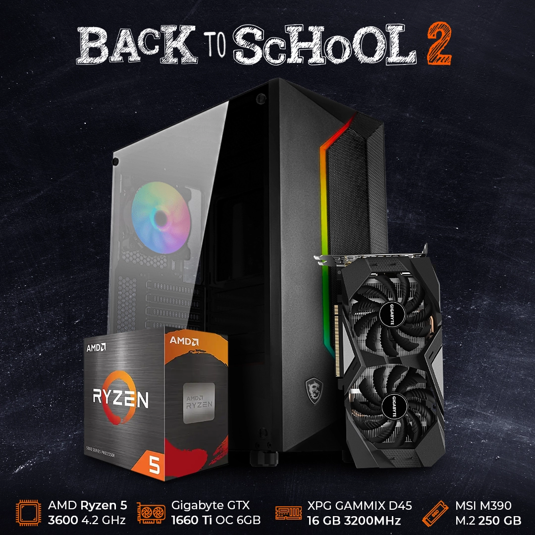 Back To School 2 | Ryzen 5 3600 | GTX 1660 Ti OC | 16GB RAM