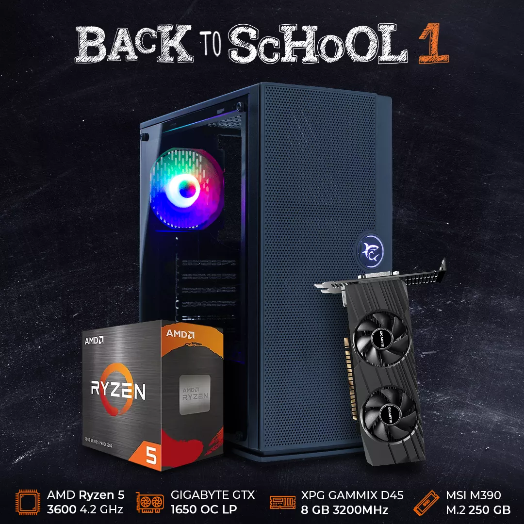 Back To School 1 | Ryzen 5 3600 | GTX 1650 | 8GB RAM