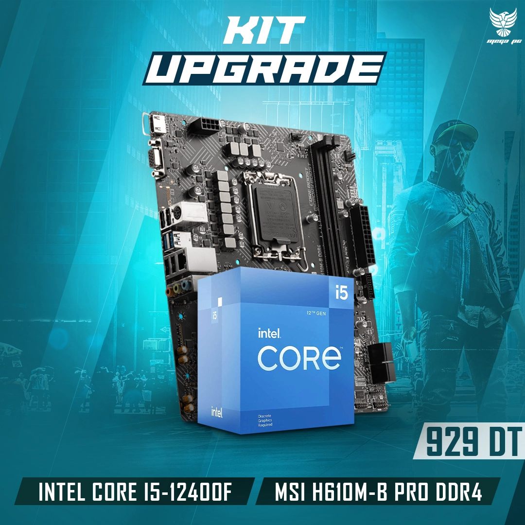 KIT UPGRADE | INTEL CORE i5-12400F | MSI H610M-B PRO DDR4