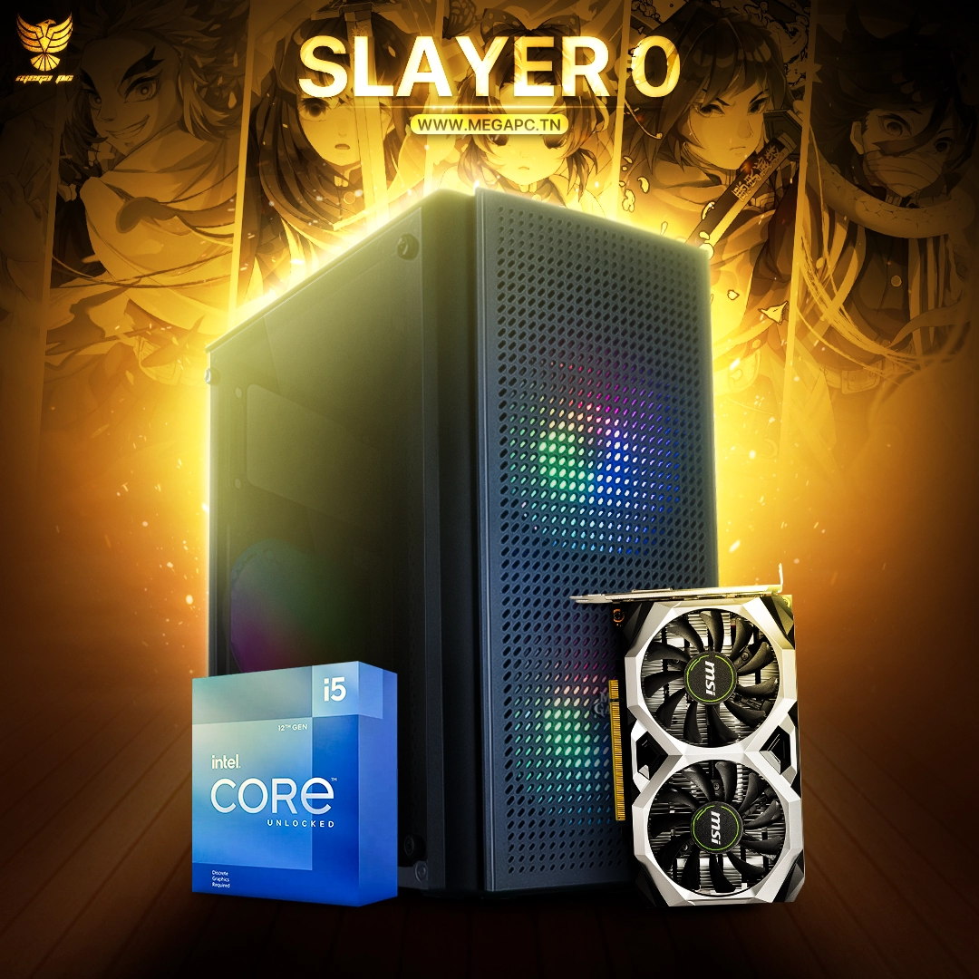Slayer 0 | Intel i5-12600K | GTX 1650 | 16GB Ram | 250 GB SSD NVMe
