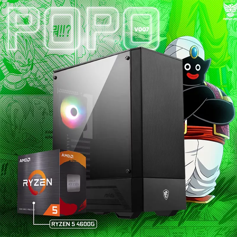 POPO V007 | AMD RYZEN 4600G | NVMe SSD 250GB | 16GO RAM 
