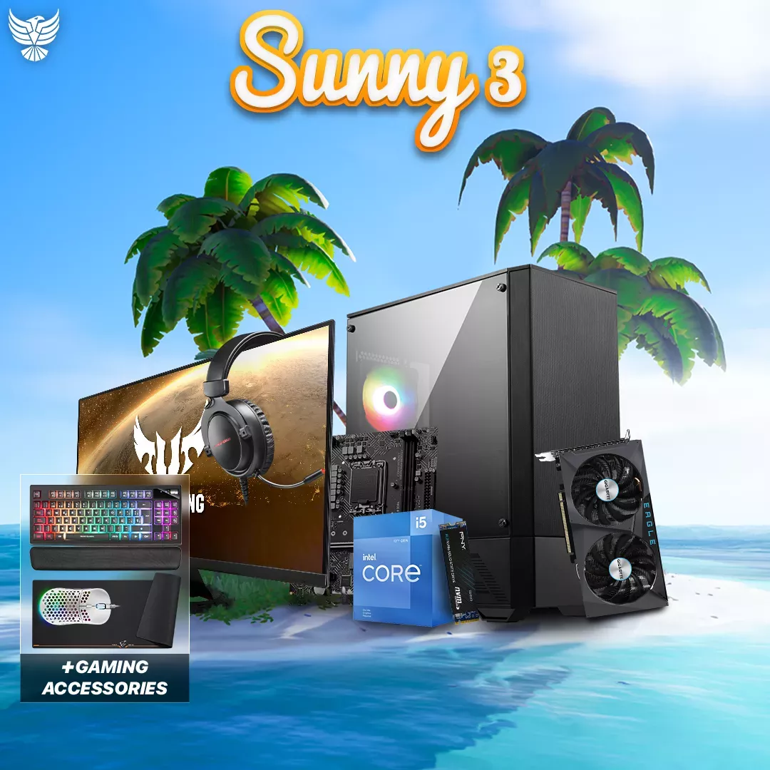 Sunny 3 | i5-12400F | RTX 3050 OC | 32GB RAM | 1TB NVMe 