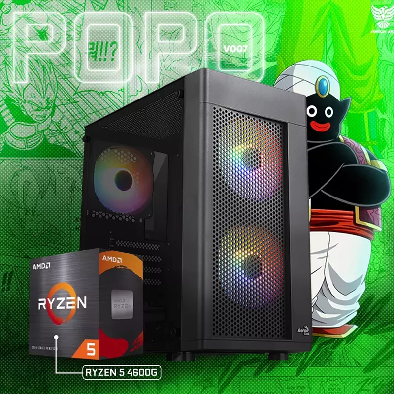 POPO V007 | AMD RYZEN 5 4600G | NVMe SSD 250GB | 16GO RAM 