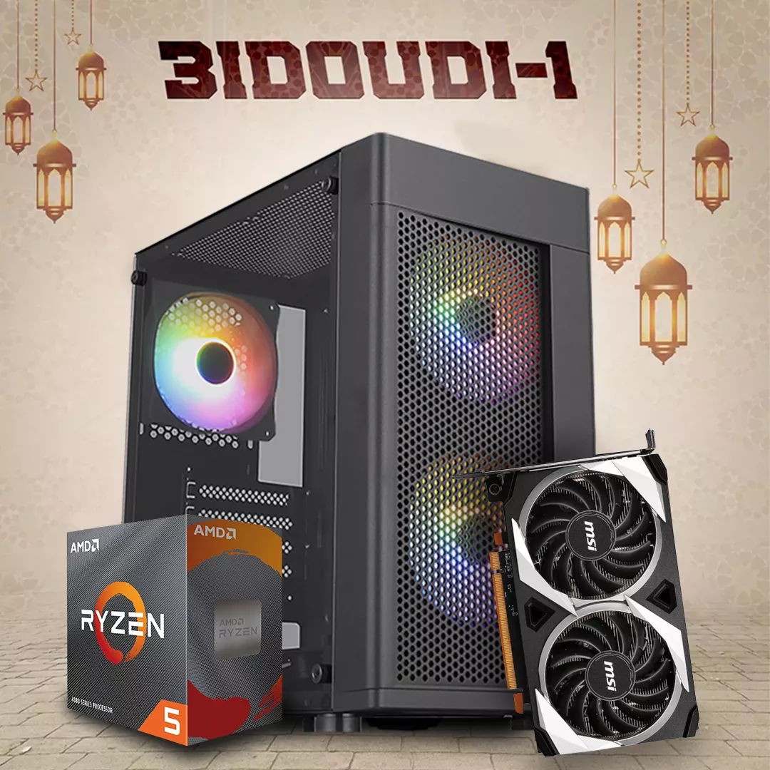 3IDOUDI 1 | RYZEN 5 4500 BOX | MSI RADEON RX 6500 XT 4 GB | 8 GB RAM 