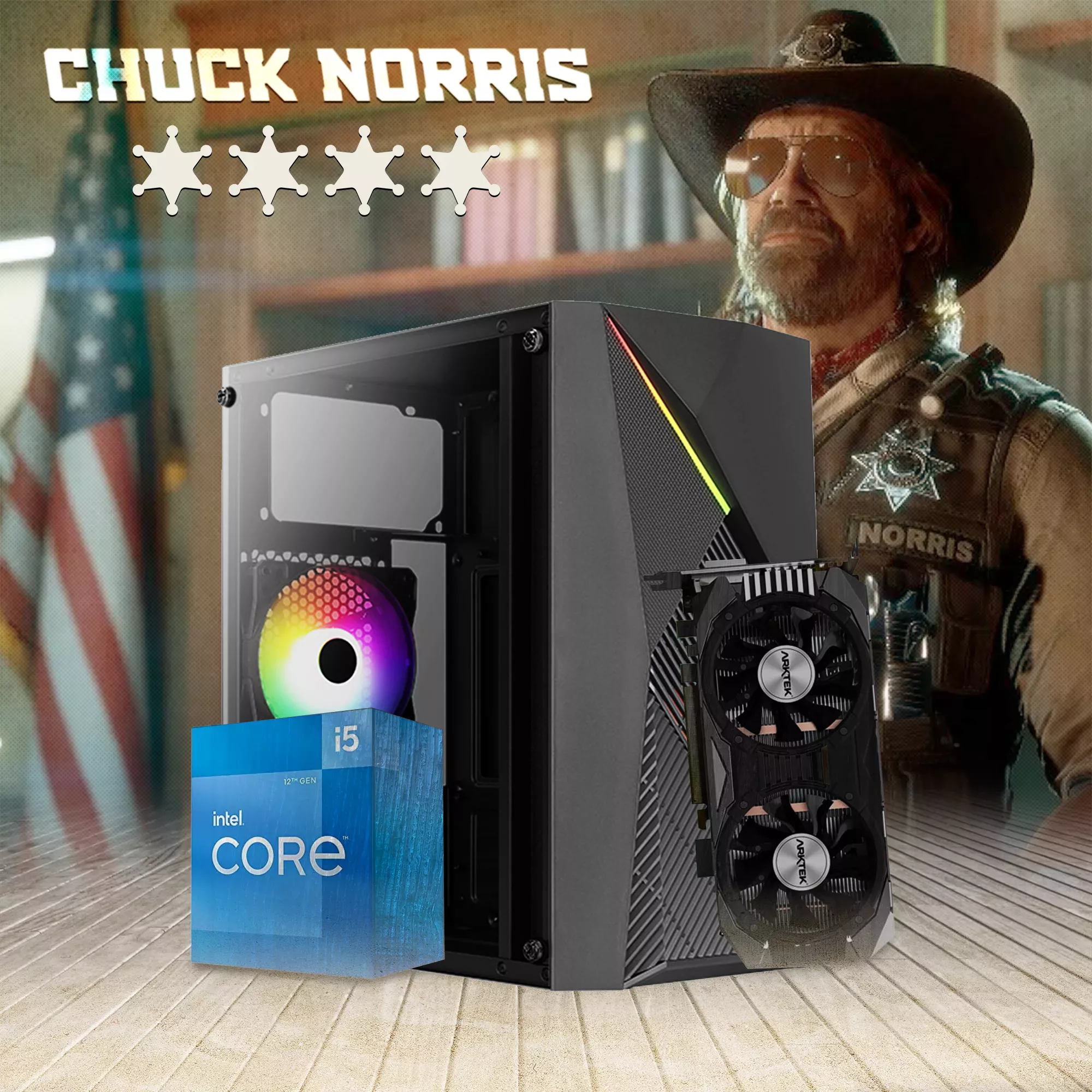 Chuck Norris 4 | I5-12400F | GTX 1660 TI | NVME 250 SSD | 16GB RAM