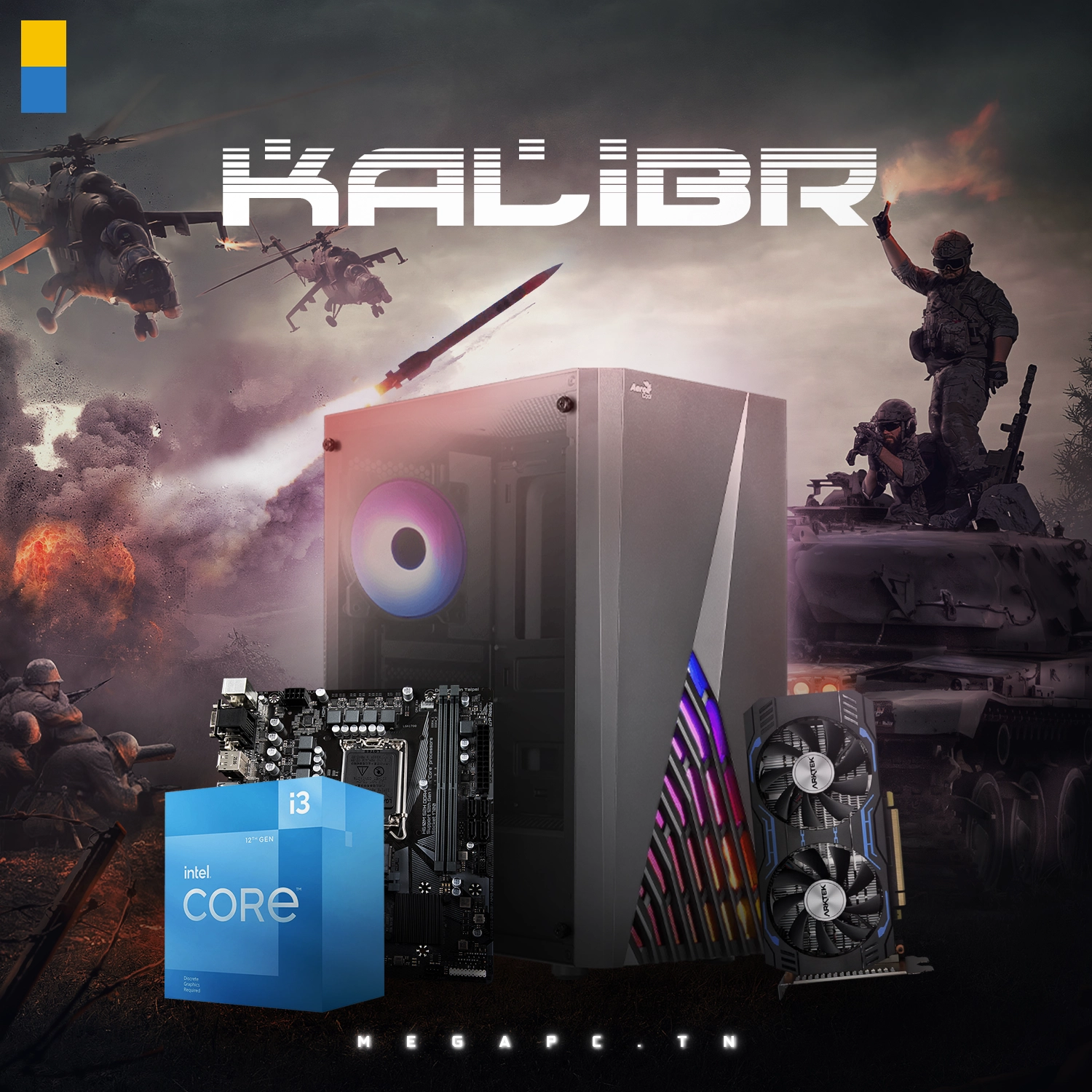 Kalibr | i3-12100F | GTX 1660  | 16GB RAM | 500GB NVMe