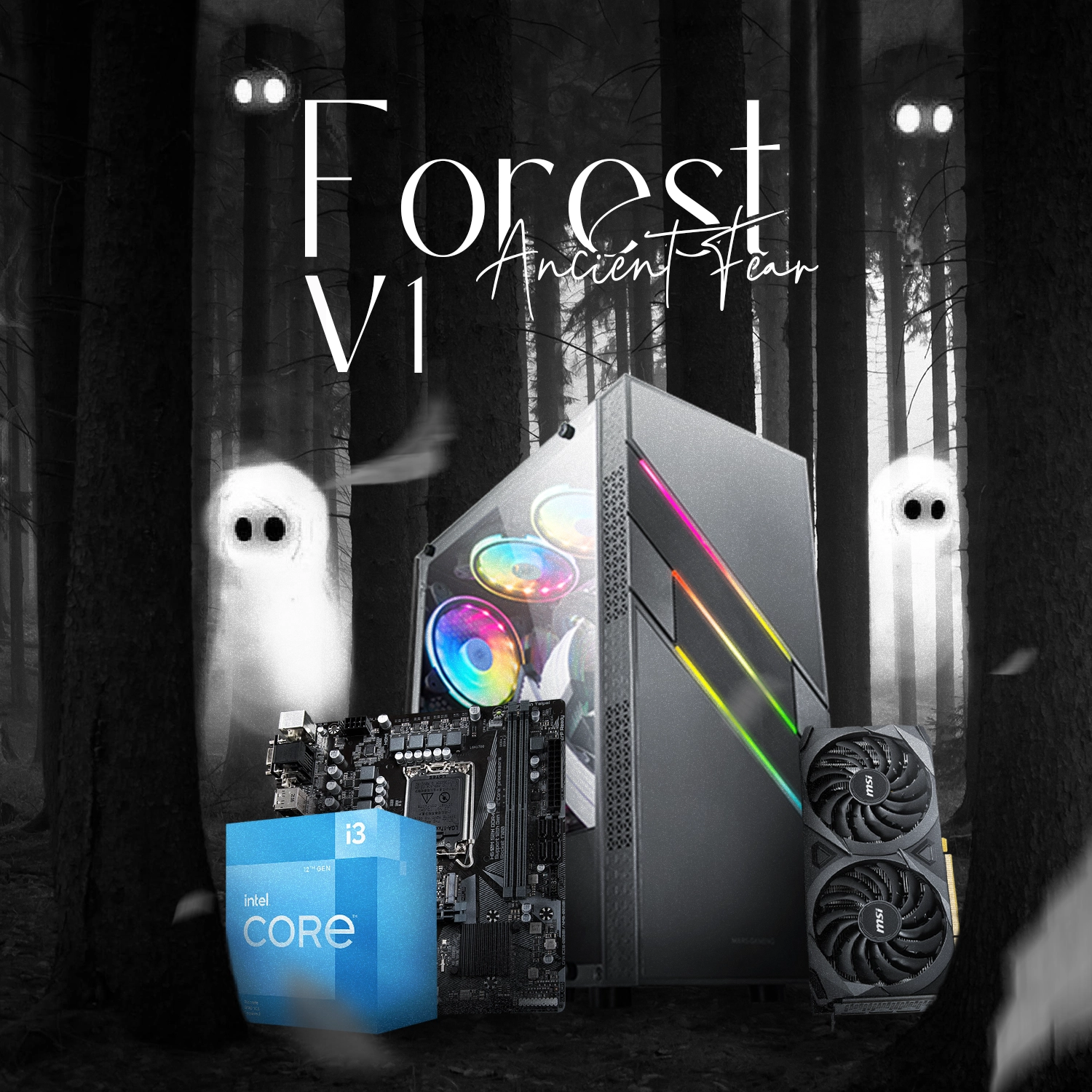 Forest V1 | i3-12100F | RTX 3050 | 16GB RAM | 1TB NVMe