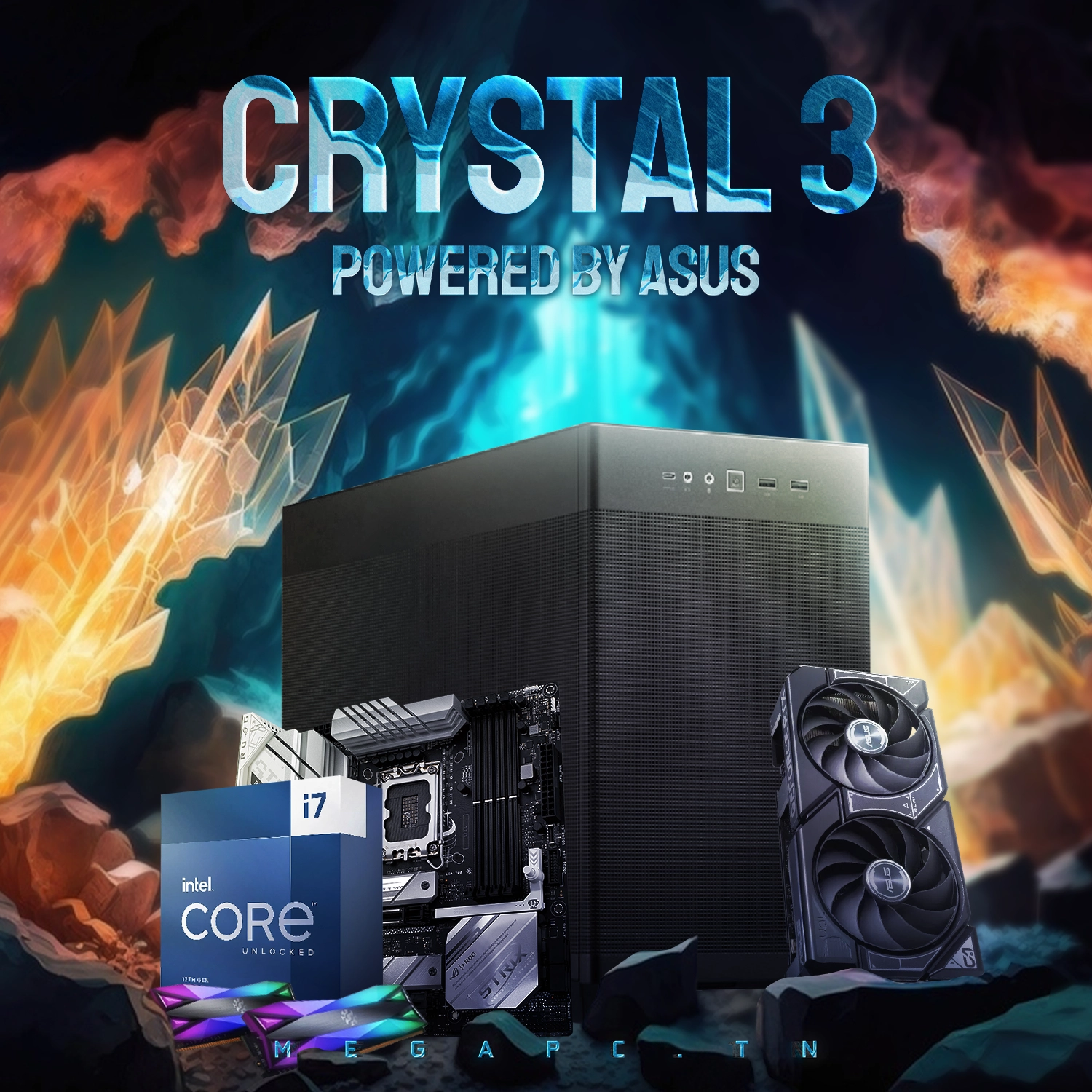 PC Gamer Crystal Intel Core i7 10700F RTX 4060 - Crystal Informática