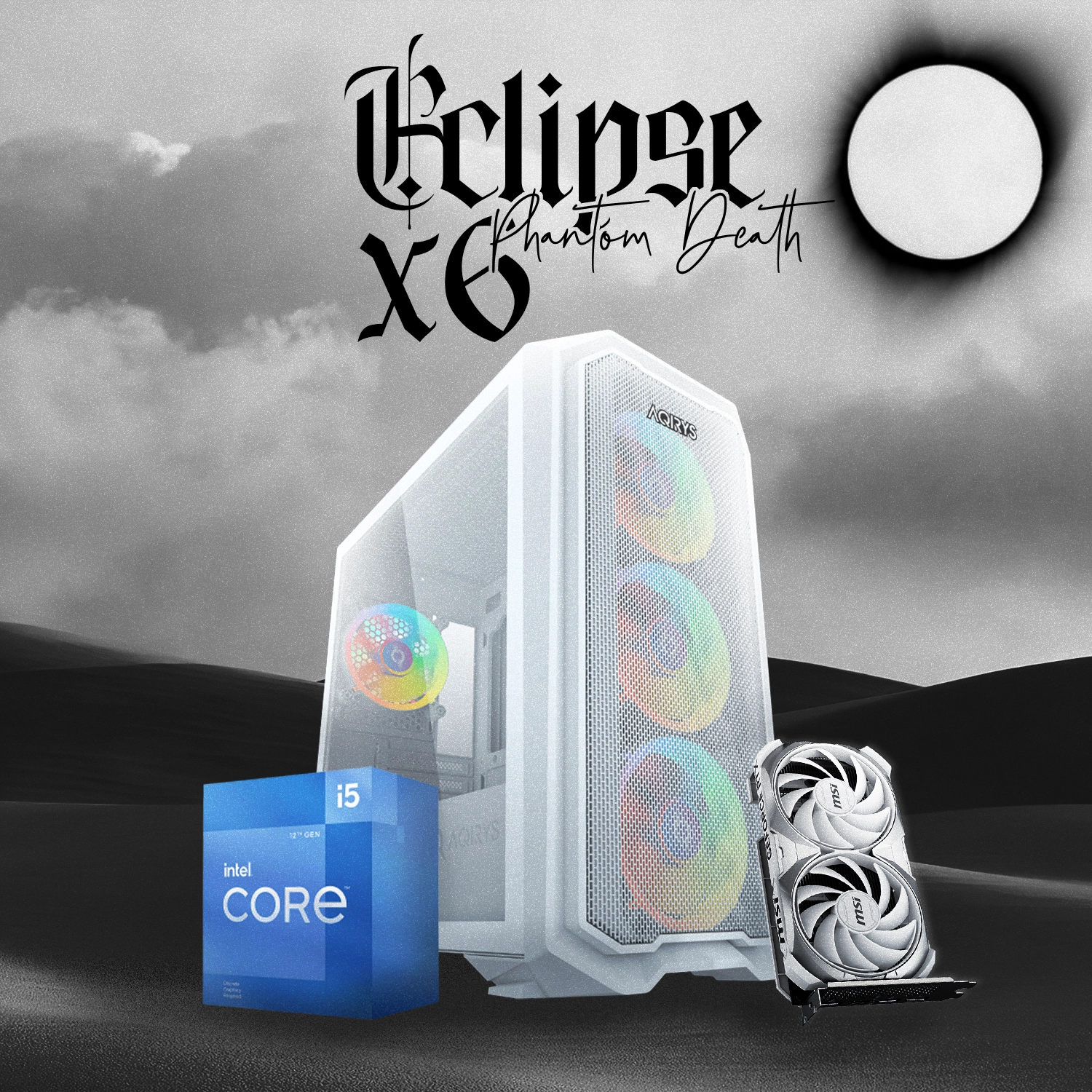 Eclipse X6 | i5-12400F | RTX 4060 OC | 16GB RAM | 500 GB NVMe
