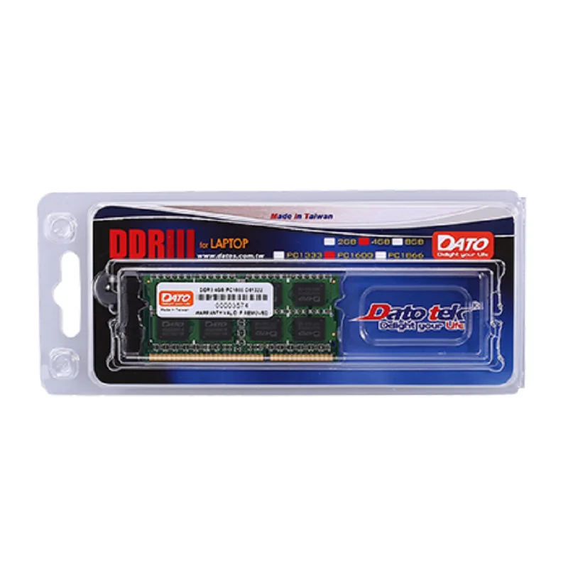 DATO 8GO (1X8GO) DDR3L 1600MHZ SODIMM PCP