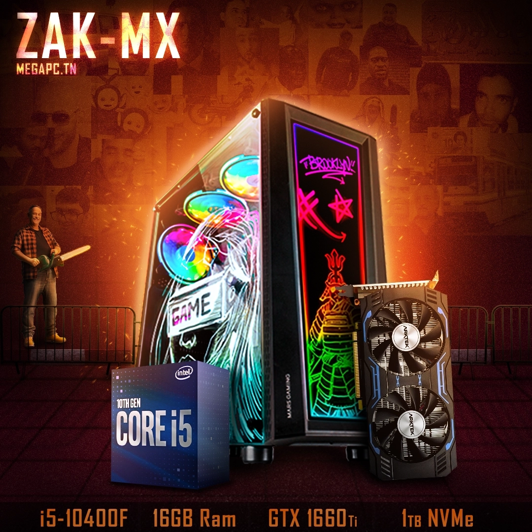 ZAK-MX | I5-10400F | GTX 1660 Ti | 16GB RAM | 1 TB NVMe