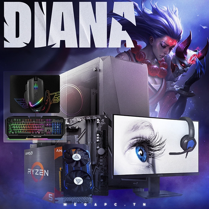 Diana V10 | RYZEN 5 5600 | GTX 1660 Ti | 16 GB | 512GB NVMe