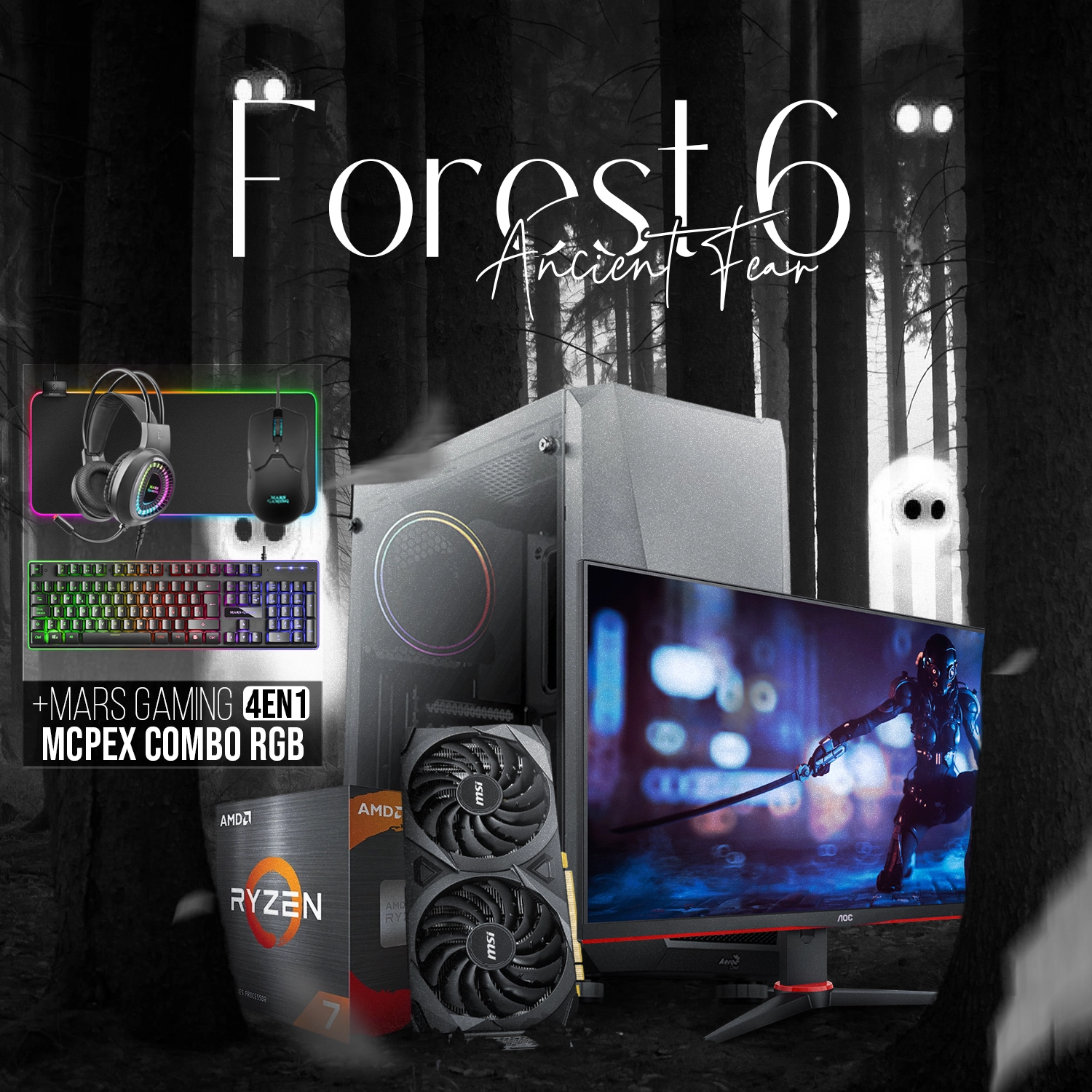 Forest 6 | Ryzen 7 5700X | RTX 3050 | 16GB | 500 NVMe