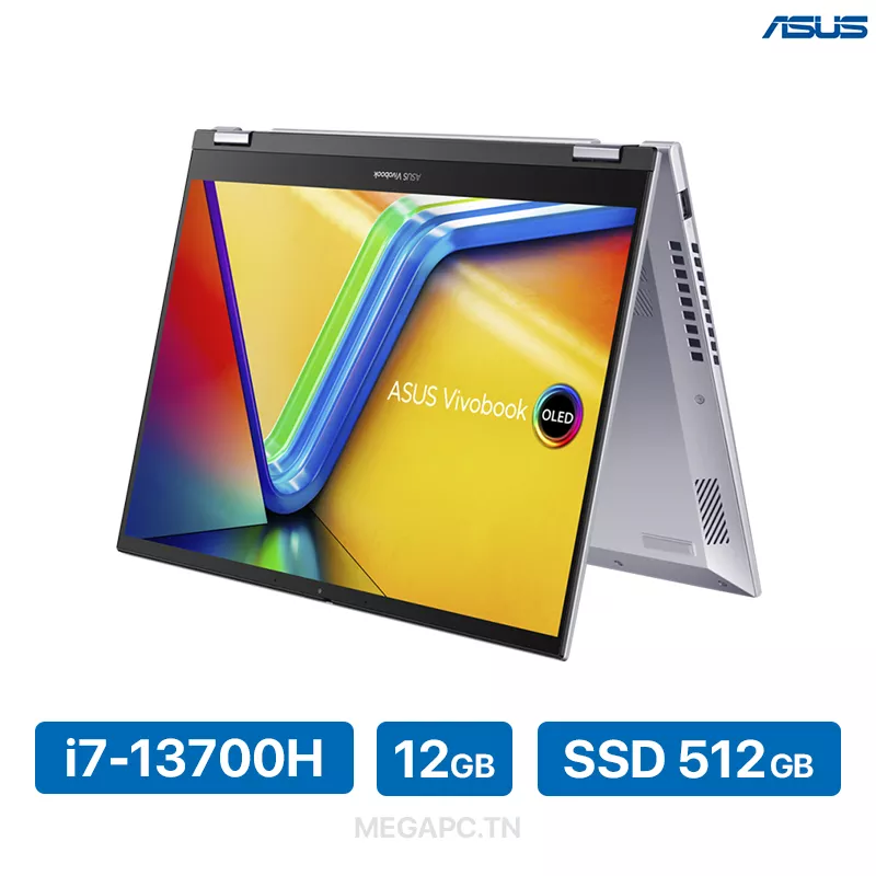 PC Portable ASUS VivoBook S14 Flip TP3402VA - Intel Core i7-13700H - 12 Go RAM - Windows 11