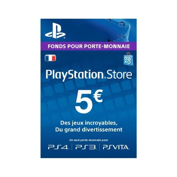Carte PSN 5 EUR Playstation Store