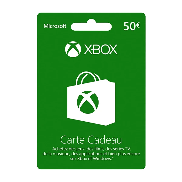 Carte Xbox Live 50 Euros